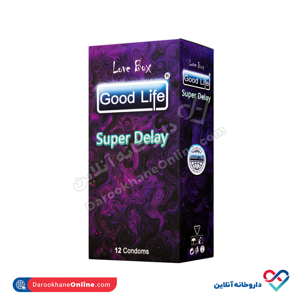 کاندوم گودلایف مدل Super Delay لاو باکس 12 عددی - Image 1